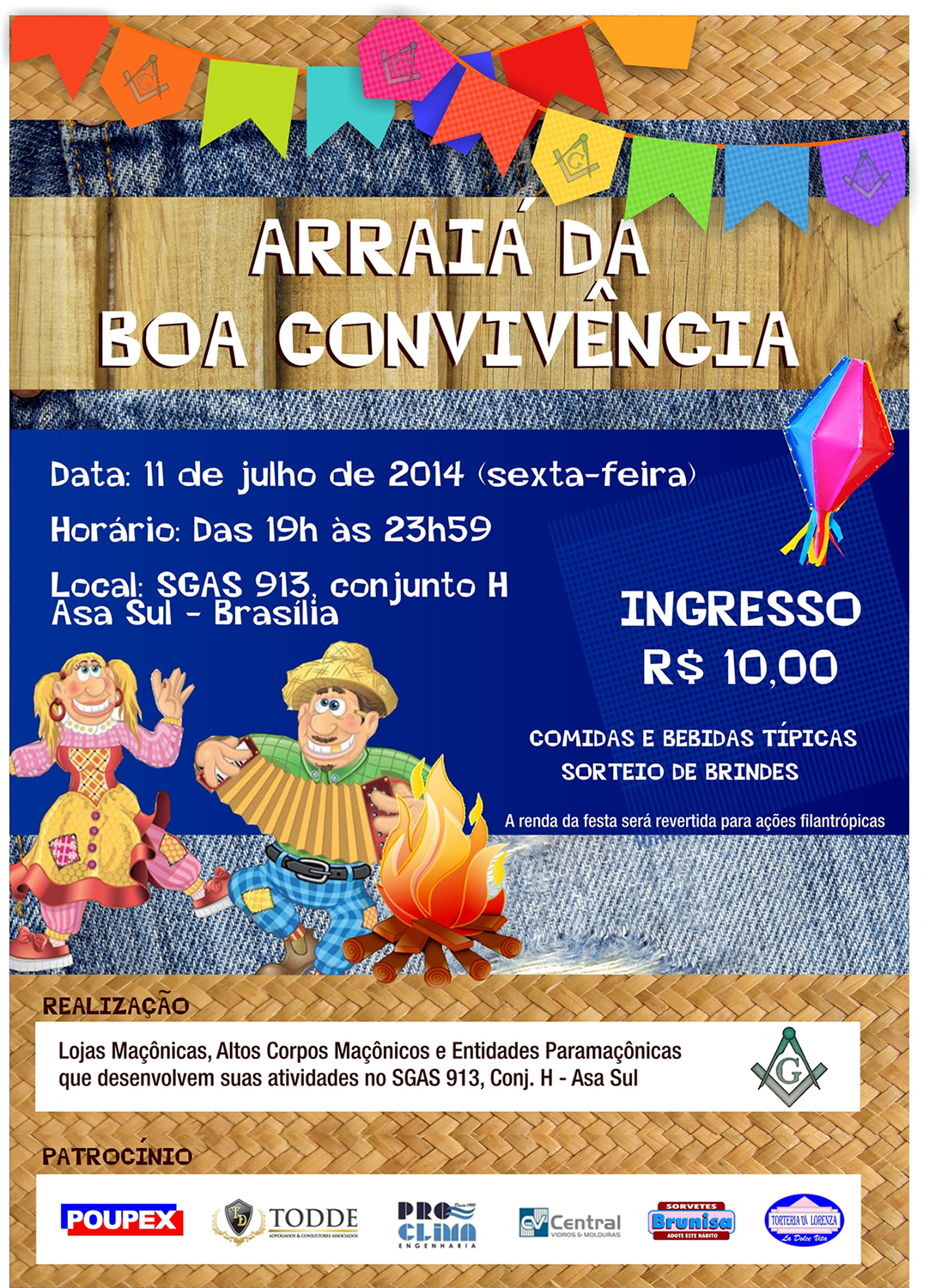 Folder de Divulgação — Arraiá da Boa Convivência (2014)