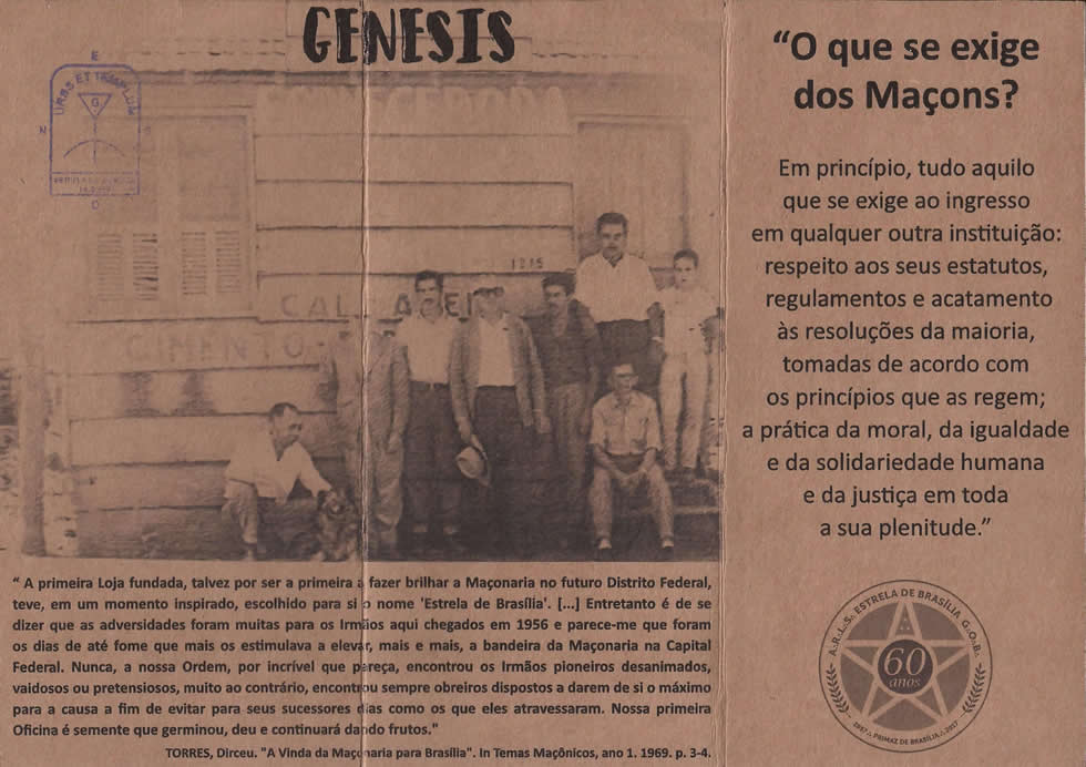 Cardápio do Banquete Solene — 60 Anos (Menu Principal)