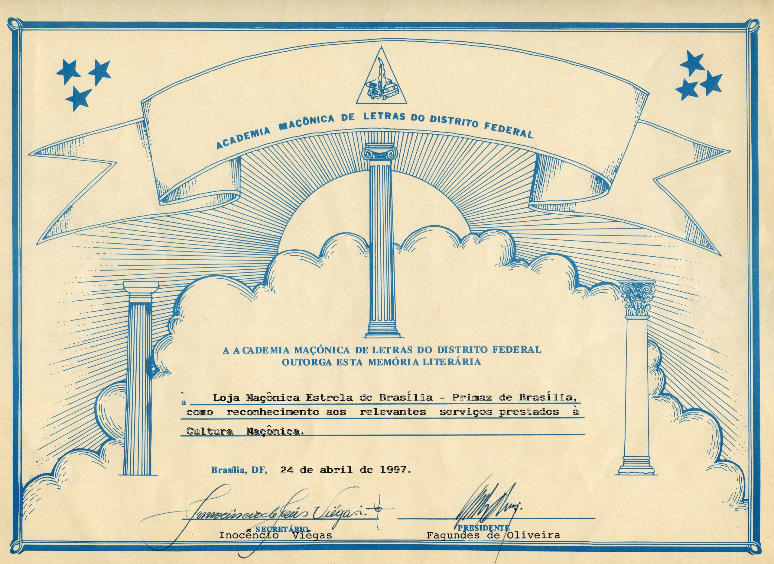 Diploma de Memória Literária e Cultural