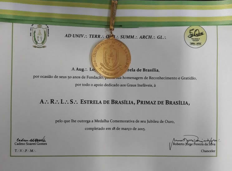 50 Anos de Perfeição Maçônica REAA