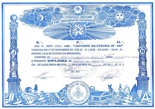 Diploma de Apreço Fraternal