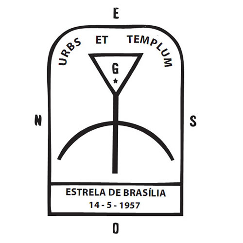 Timbre Histórico de Fundação da Estrela de Brasília (14/05/1957)