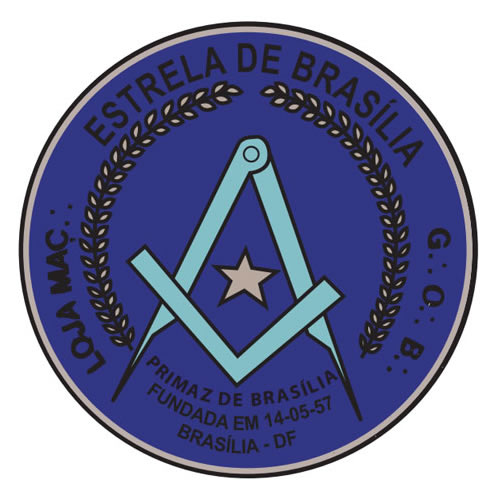 Selo da Loja com a inscrição Primaz de Brasília